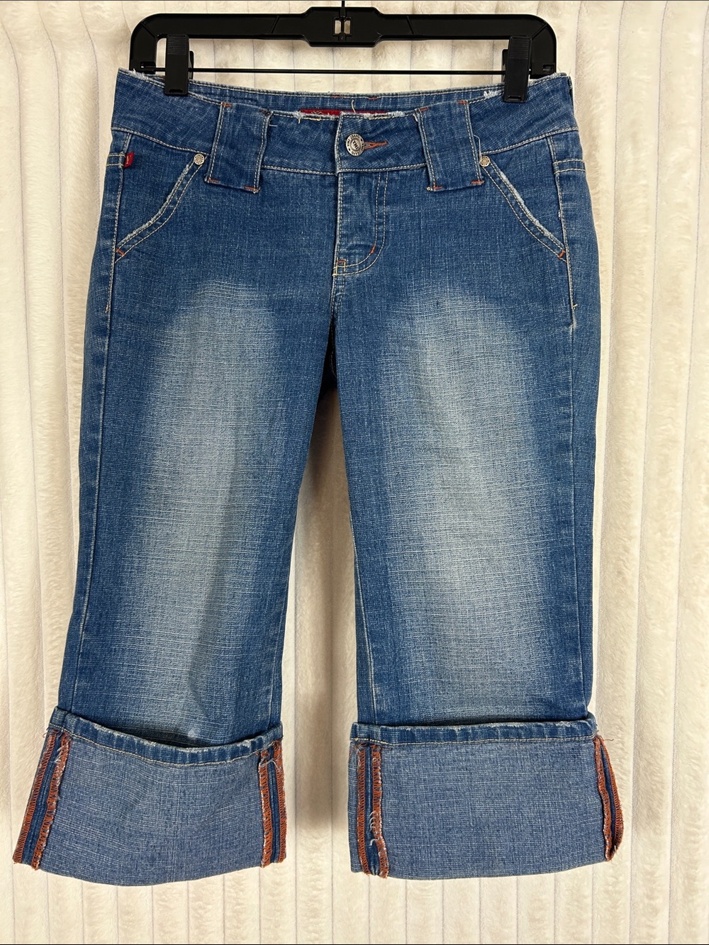 Y2K Capri Low Rise below the knee cuffed jeans sz3